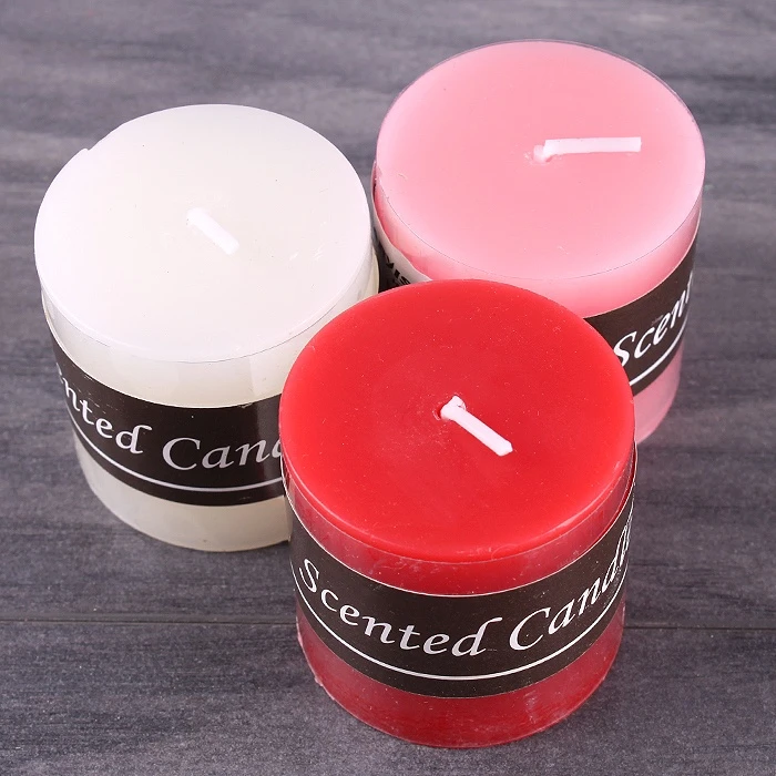 Свеча h- 4,5см, d-5см, ассорти Свеча h- 4,5см, d-5см, ассорти