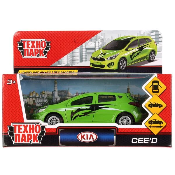 Машина металл KIA CEED СПОРТ, 12 см, откр дв, багаж, инерция, в кор Технопарк