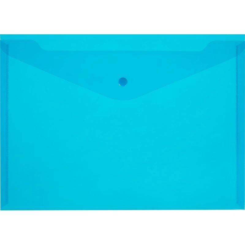 Папка-конверт на кнопке КНК 180 синий прз. 10шт/уп Папка-конверт на кнопке КНК 180 синий прз. 10шт/уп