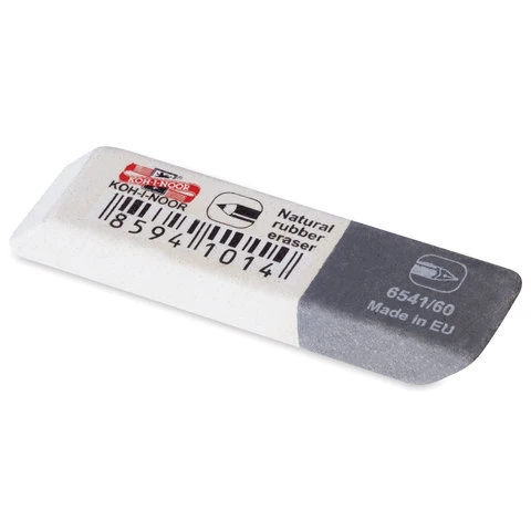 Резинка стирательная KOH-I-NOOR, прямоугольная, скошенные углы, 50х13х7 мм,
