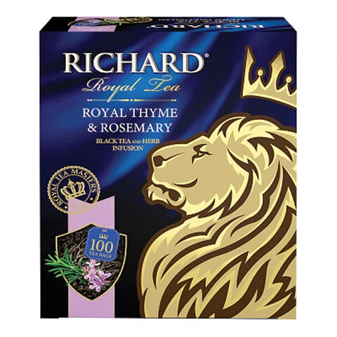 Чай RICHARD "Royal Thyme & Rosemary", черный с чабрецом и
