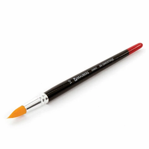 Кисть BRAUBERG синтетика, круглая, №10, 200855 Кисть BRAUBERG синтетика, круглая, №10, 200855