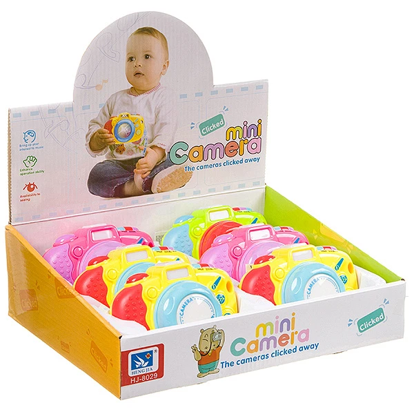 Игрушка пластиковая на бат. фотоаппарат, светящ., озвуч.,D/B 6 шт., BOX 22x9 см, Игрушка пластиковая на бат. фотоаппарат, светящ., озвуч.,D/B 6 шт., BOX 22x9 см,