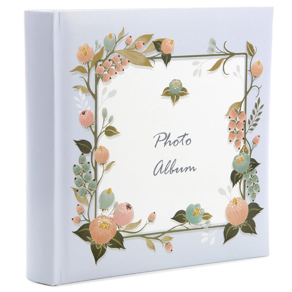 Фотоальбом 200ф 10X15см, бум.карм.с мемо, книжный переплет