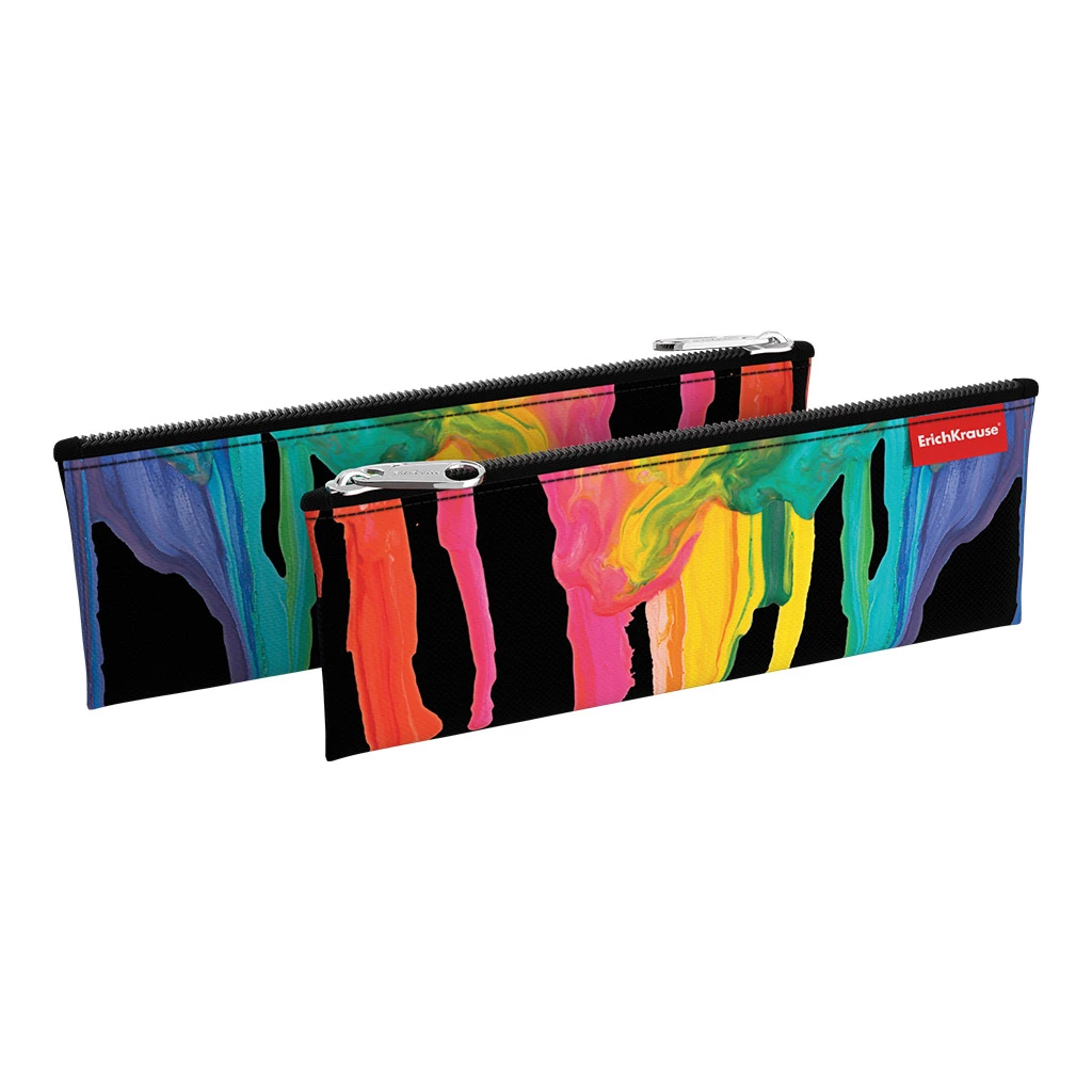 Пенал конверт ErichKrause® 220х90мм Color Drips