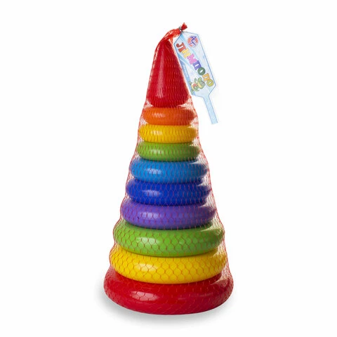Игрушка развивающая ПИРАМИДА БОЛЬШАЯ, пластиковая, высота 37 см., АЛЕКС ТОЙЗ,