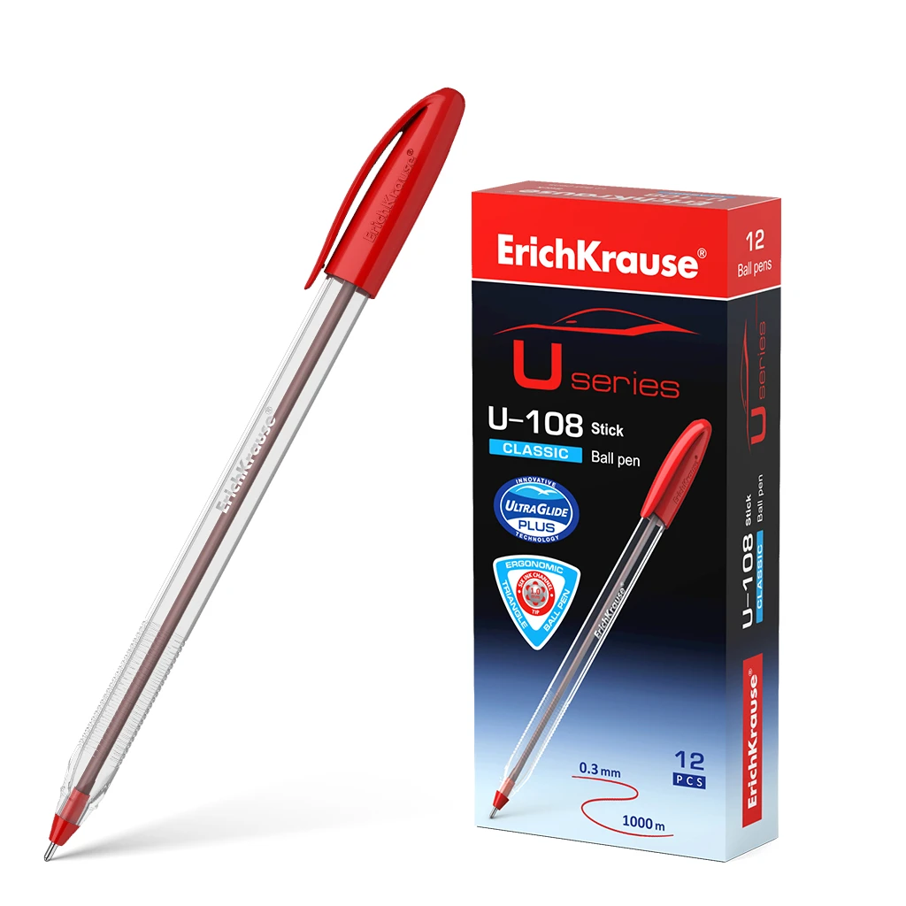 Ручка шариковая ErichKrause® U-108 Classic Stick 1.0, Ultra Glide Technology, Ручка шариковая ErichKrause® U-108 Classic Stick 1.0, Ultra Glide Technology,