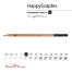 КАРАНДАШ ЧЕРНОГРАФИТОВЫЙ "HappyGraphix" РОМАНТИКА КРАФТ НВ