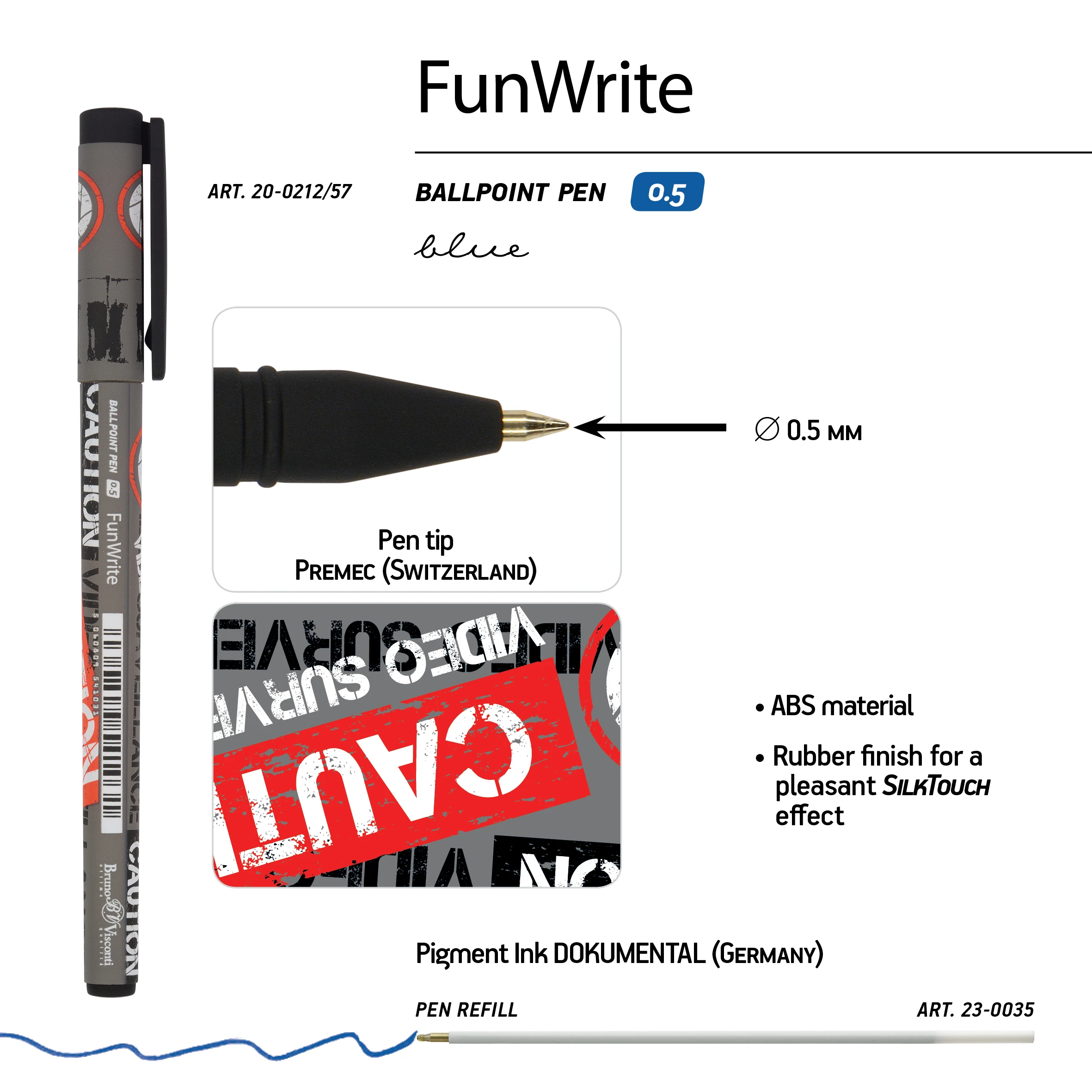 РУЧКА "FunWrite. Keep Away. Video camera" ШАРИКОВАЯ, 0.5 ММ, СИНЯЯ РУЧКА "FunWrite. Keep Away. Video camera" ШАРИКОВАЯ, 0.5 ММ, СИНЯЯ