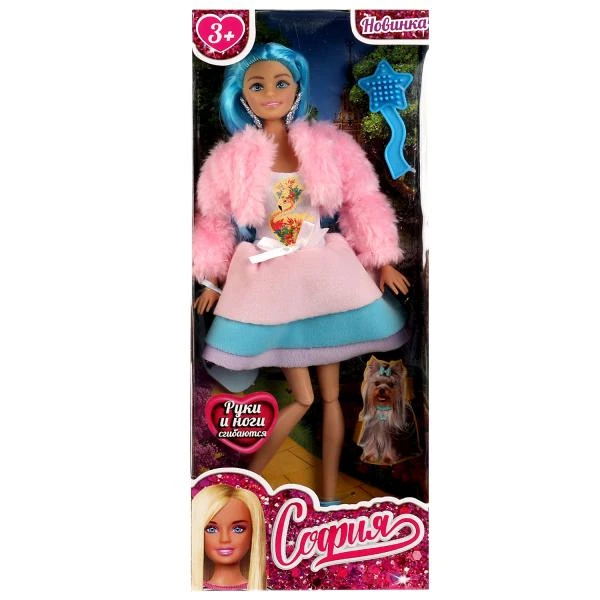 Кукла 29 см София, руки и ноги сгиб, акс, коробка. КАРАПУЗ