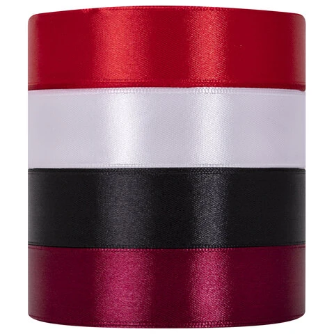 Лента атласная ширина 25 мм, набор №1 4 цвета по 23 м, BRAUBERG, 591501 Лента атласная ширина 25 мм, набор №1 4 цвета по 23 м, BRAUBERG, 591501