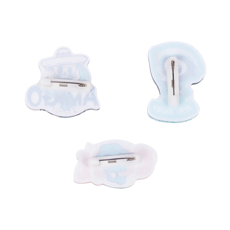 Набор акриловых значков MESHU "Horror", прямая УФ-печать, 3шт. Набор акриловых значков MESHU "Horror", прямая УФ-печать, 3шт.