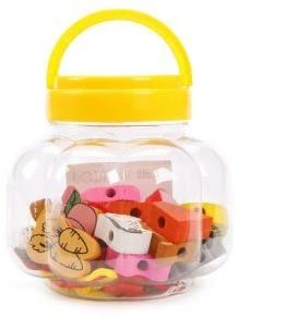 Головоломка Бусы для шнуровки Калейдоскоп, 26 фигурок, шнурок 2 шт * 75 см, в