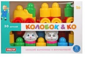 Конструктор Колобок и компания 30 дет. с паровозиком Конструктор Колобок и компания 30 дет. с паровозиком