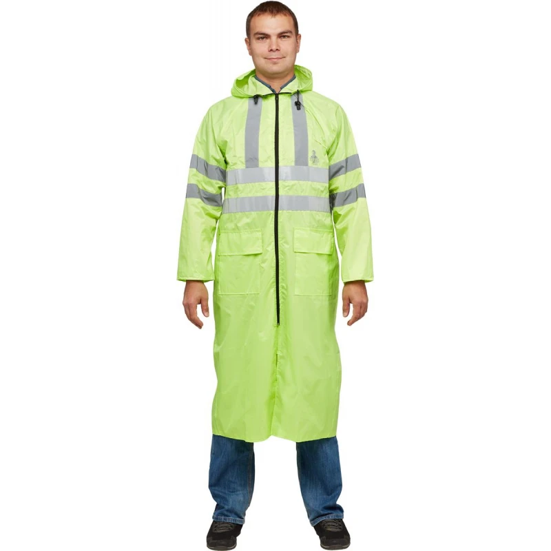 Плащ дождевик рыбацкий с капюшоном на липучках (XXXL)