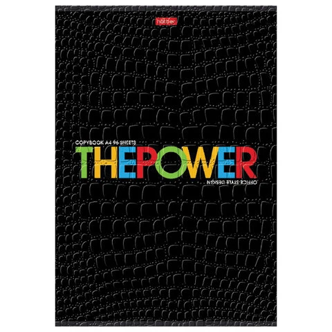 Тетрадь А4, 96 л., HATBER скоба, клетка, тиснение CROCO, "THEBOOK" (3 Тетрадь А4, 96 л., HATBER скоба, клетка, тиснение CROCO, "THEBOOK" (3