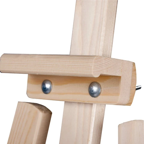 Мольберт напольный «Ученический», размер полок 130 см, угол 50-90°, в собранном