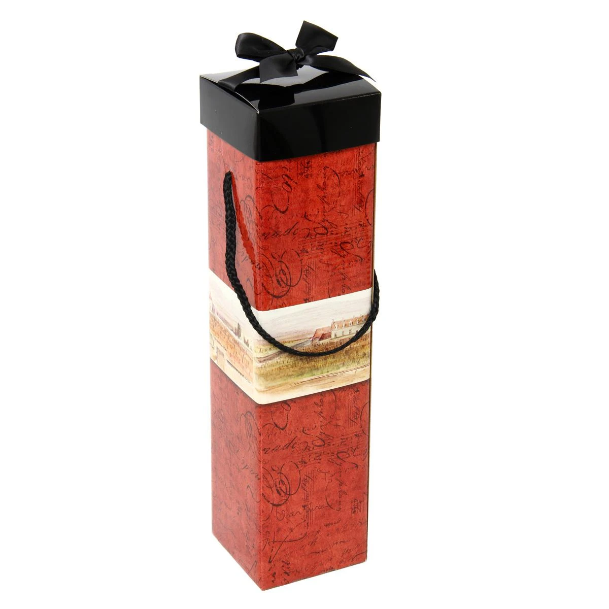 Коробка giftbox трансформер (34.4x8.2x8.2см) под бут. "Бордо" 