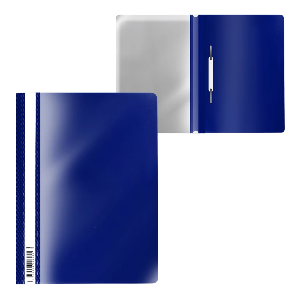 Папка-скоросшиватель пластиковая Erich Krause® Diamond Total Blue, A4, синий (в