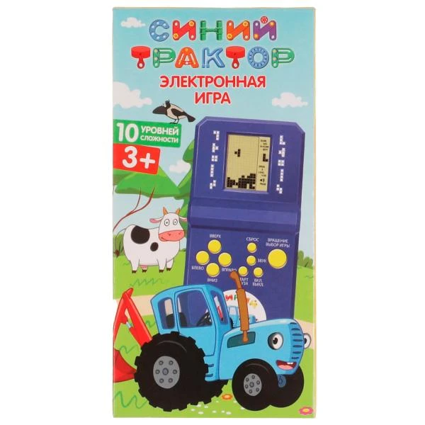 Электронная логическая игра Синий ТРАКТОР 12,5*6,5*2,5см. ИГРАЕМ ВМЕСТЕ Электронная логическая игра Синий ТРАКТОР 12,5*6,5*2,5см. ИГРАЕМ ВМЕСТЕ