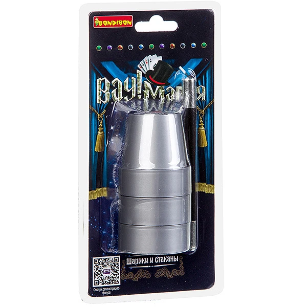 Фокусы от Bondibon, Шарики и стаканы, арт.21023