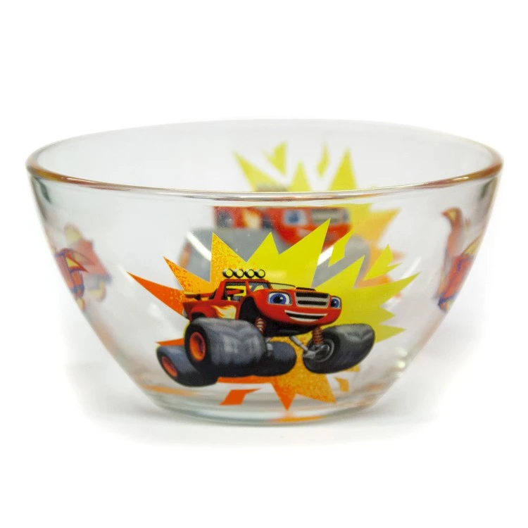 Салатник "Вспыш и чудо-машинки", Вспыш - Скорость, 12,5 см, стекло
