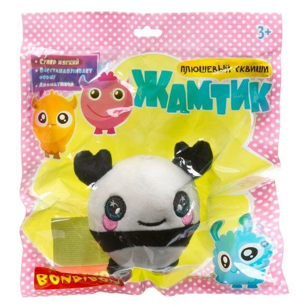 Плюшевый сквиши Bondibon «ЖАМТИК», олень, PAC 26х9х23 см. ВВ3593 Плюшевый сквиши Bondibon «ЖАМТИК», олень, PAC 26х9х23 см. ВВ3593