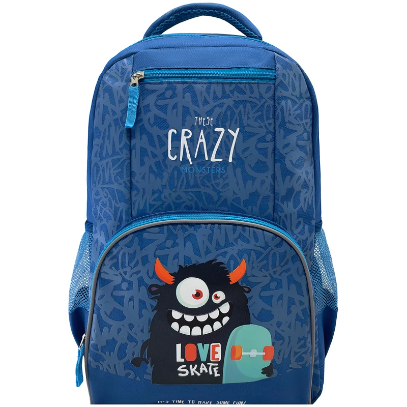 Рюкзак ArtSpace School "Crazy", 44*31*16см, 1 отделение, 4 кармана, Рюкзак ArtSpace School "Crazy", 44*31*16см, 1 отделение, 4 кармана,