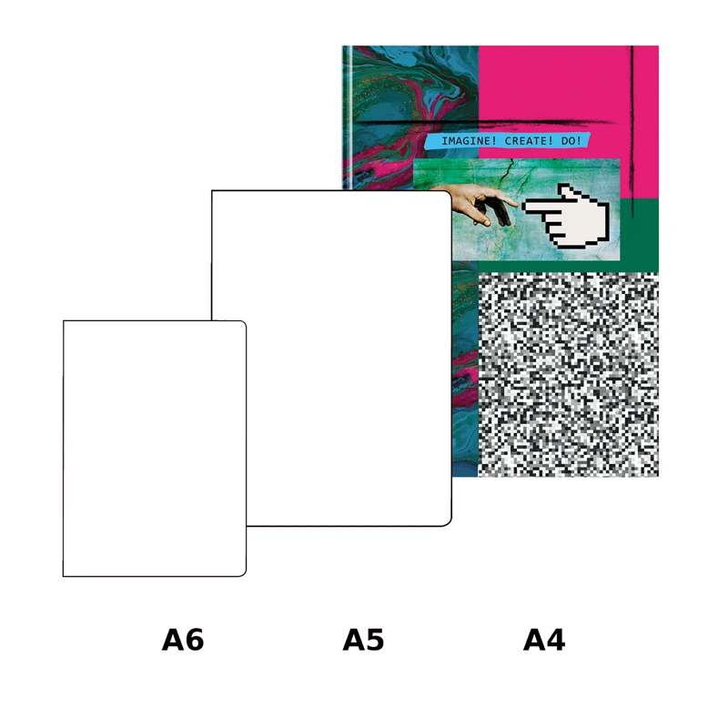 Бизнес-блокнот А4, 80л., BG "Imagine Create Do", матовая ламинация Бизнес-блокнот А4, 80л., BG "Imagine Create Do", матовая ламинация