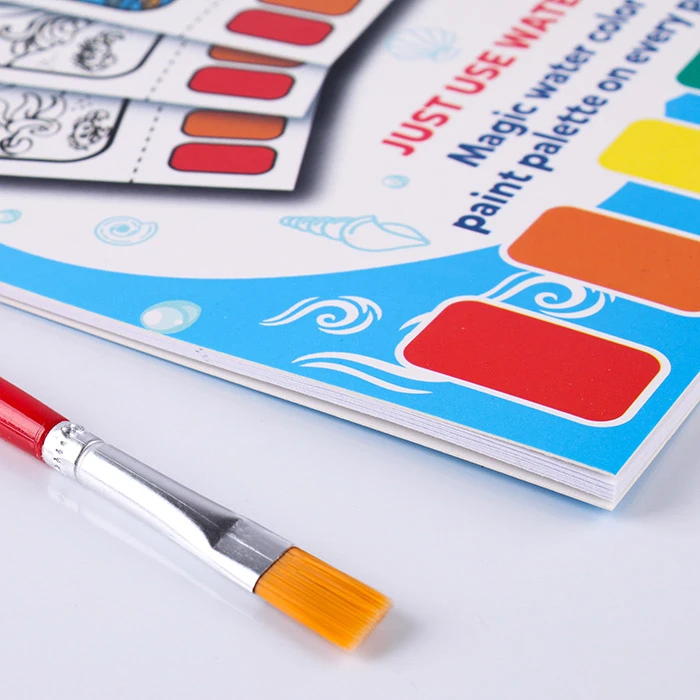 Раскраска волшебная "Морские обитатели" 21*16см + кисточка + Раскраска волшебная "Морские обитатели" 21*16см + кисточка +