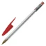 Ручка шариковая STAFF "Basic Budget BP-04", КРАСНАЯ, линия письма 0,5