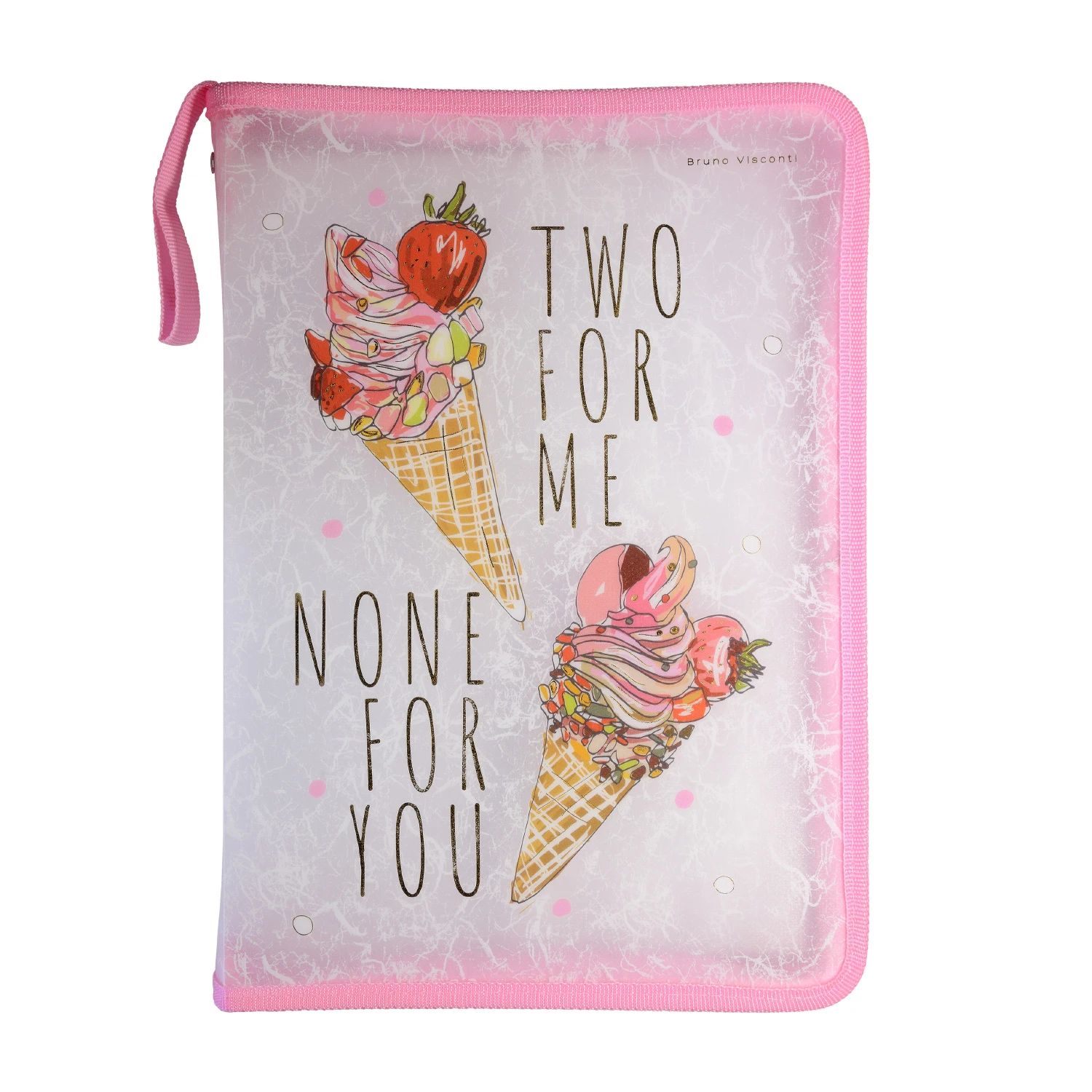 ПАПКА НА МОЛНИИ С ОКАНТОВКОЙ "МОРОЖЕНОЕ", А4 ПАПКА НА МОЛНИИ С ОКАНТОВКОЙ "МОРОЖЕНОЕ", А4