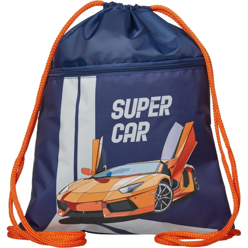 Мешок для обуви №1Schoo Super car 330x420 мм, карман, МО-20-2