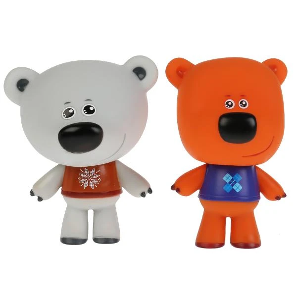 Игрушка пластизоль для ванны Ми-ми-мишки Кеша и белая Тучка, 2шт, сетка