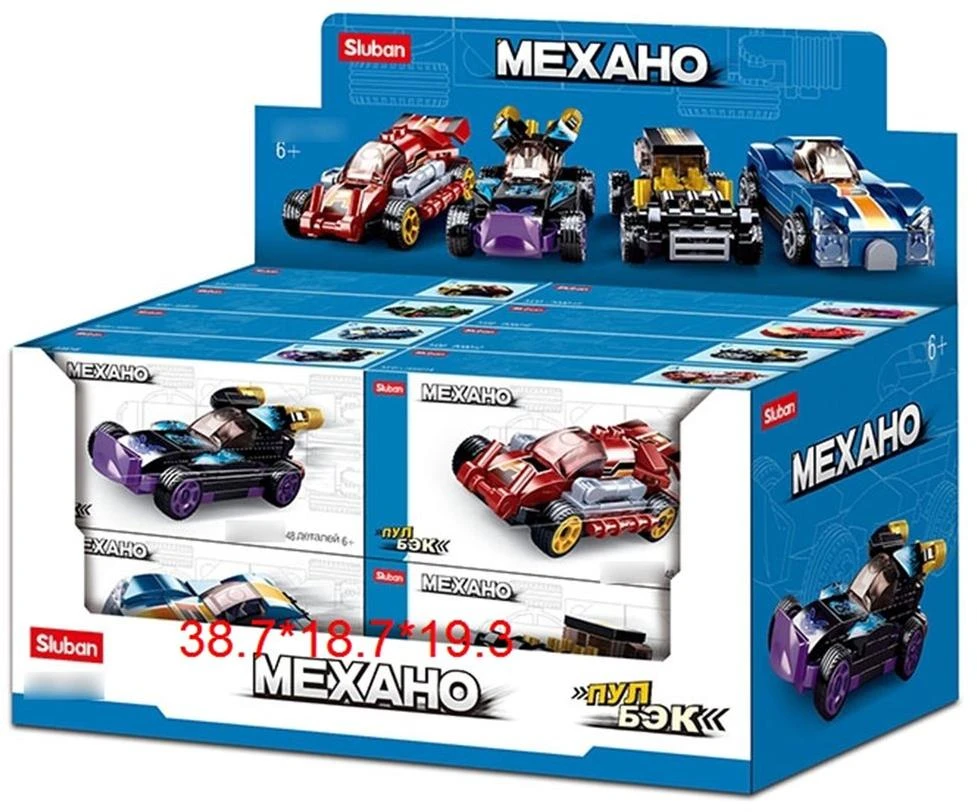 Конструктор серии Механо с инерц. Механизмом в ассортименте, дисплей СОБРАН Конструктор серии Механо с инерц. Механизмом в ассортименте, дисплей СОБРАН