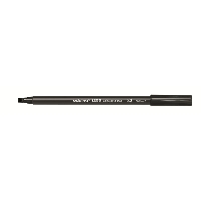Фломастер для каллиграфии Edding E-1255 calligraphy pen 5.0 чёрный_001
