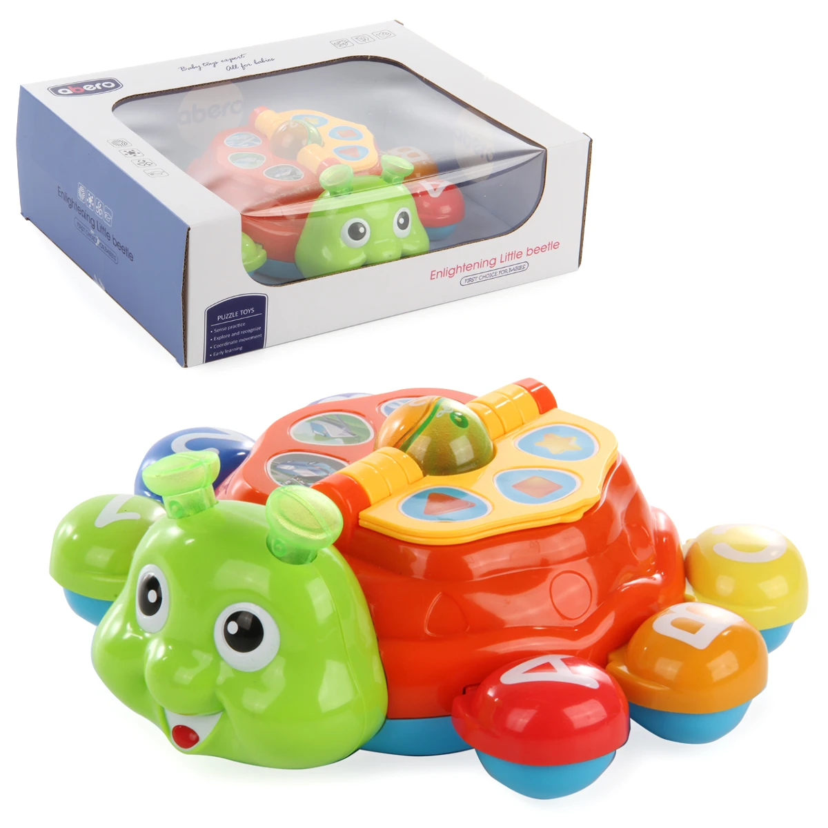 Развивающая игрушка на батарейках "Веселая улитка", 28,5х23,2х9,3,