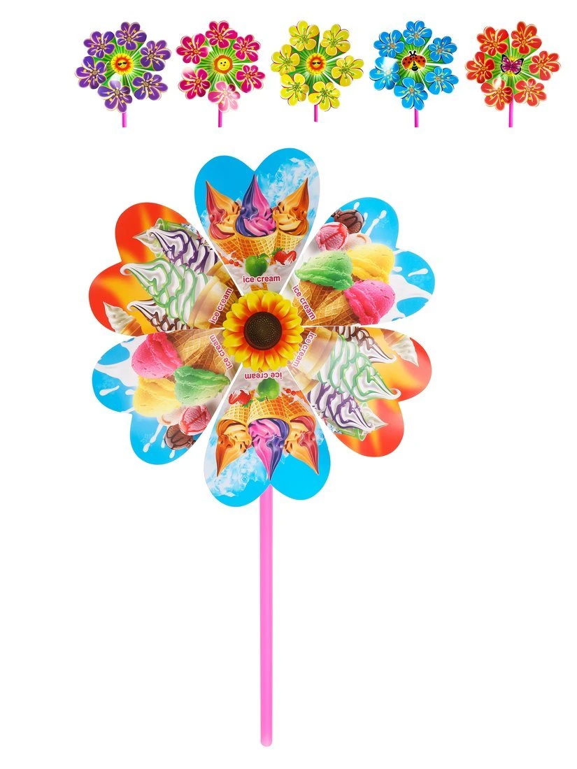 Вертушка Цветик 22 см. держатель 28 см., в ассортименте