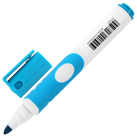 Маркер стираемый для белой доски СВЕТЛО-ГОЛУБОЙ, BRAUBERG "SOFT", 5 Маркер стираемый для белой доски СВЕТЛО-ГОЛУБОЙ, BRAUBERG "SOFT", 5