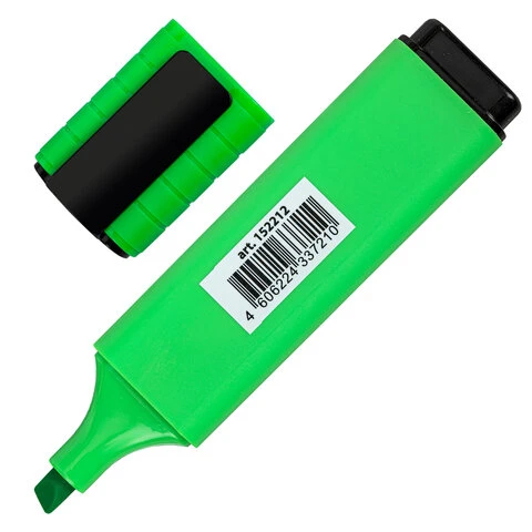 Текстовыделитель BRAUBERG "ORIGINAL NEON", ЗЕЛЕНЫЙ, линия письма 1-5