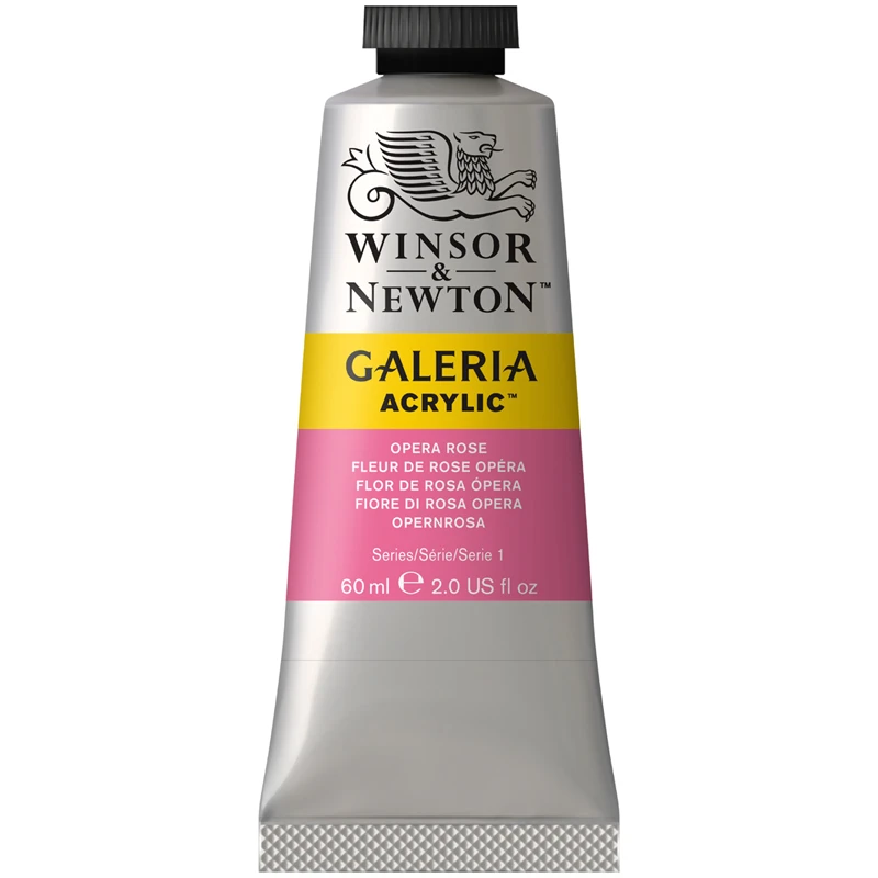 Краски акриловые Winsor&Newton "Galeria", 60 мл, туба, розовый Краски акриловые Winsor&Newton "Galeria", 60 мл, туба, розовый