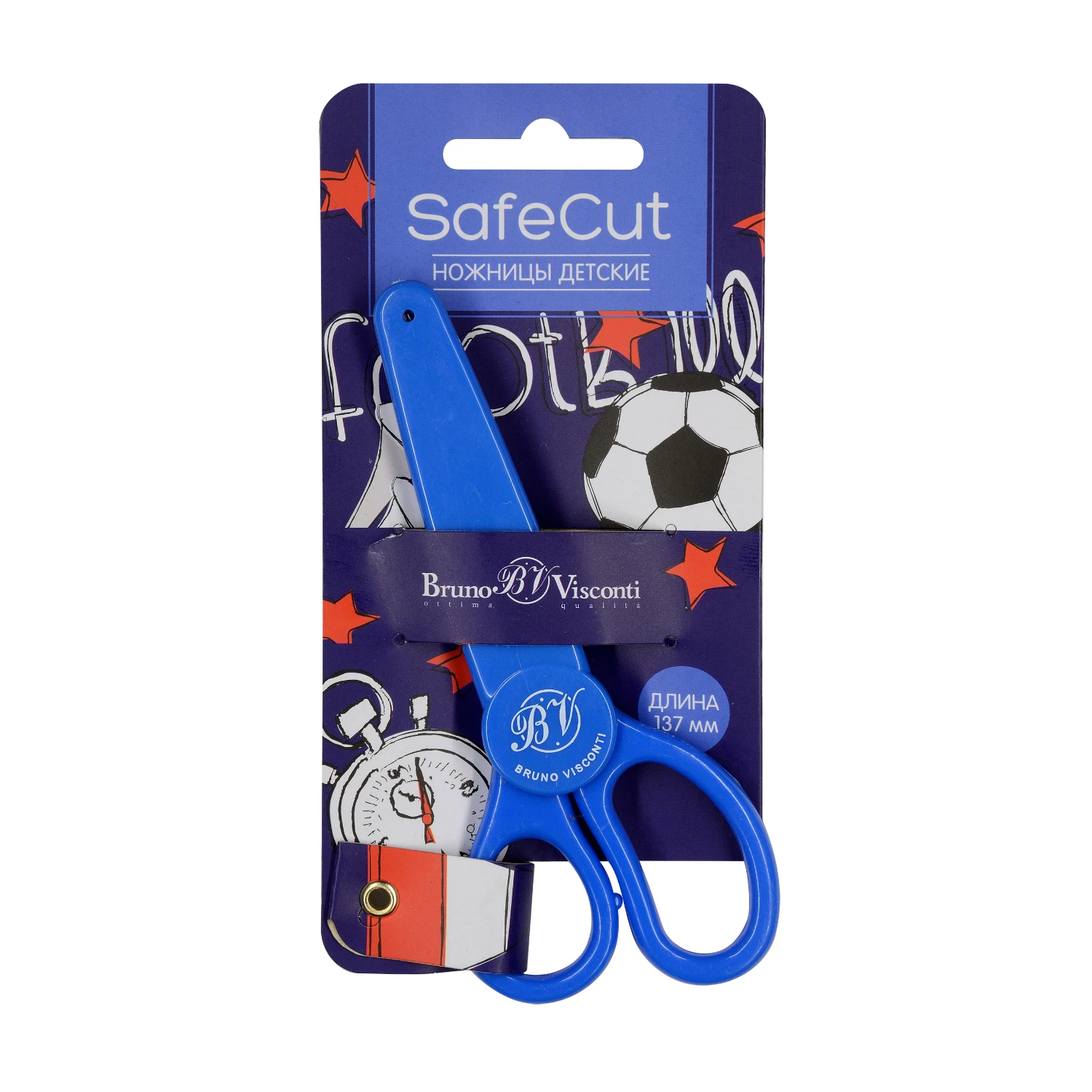 НОЖНИЦЫ ДЕТСКИЕ "SAFECUT", 13.7 см.(с защитным чехлом) НОЖНИЦЫ ДЕТСКИЕ "SAFECUT", 13.7 см.(с защитным чехлом)
