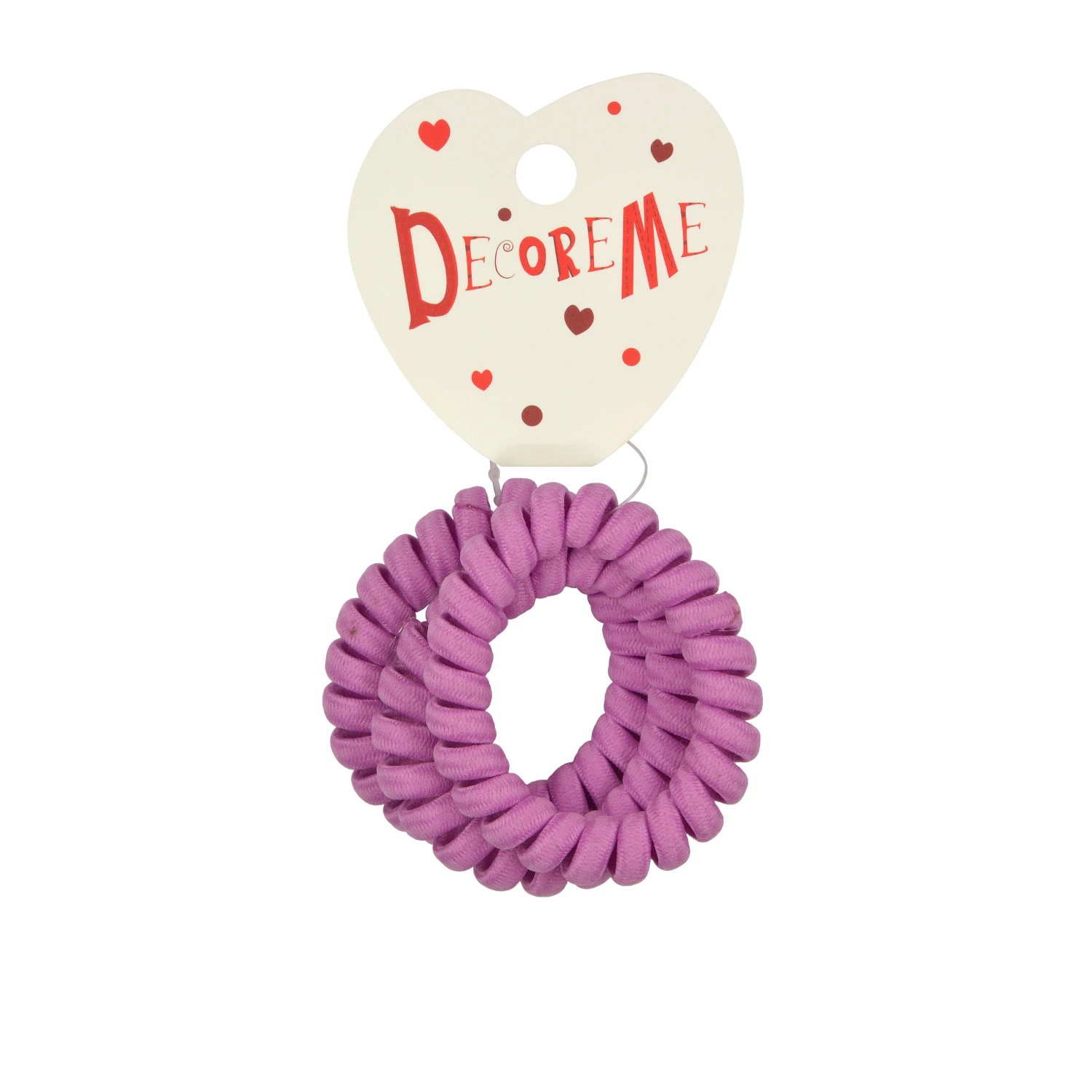 РЕЗИНКА ДЛЯ ВОЛОС СПИРАЛЬНАЯ В ТКАНЕВОЙ ОПЛЕТКЕ 3 ШТ