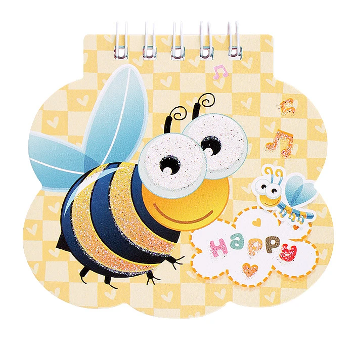 Блокнот A7 40л "Happy animals" на спирали