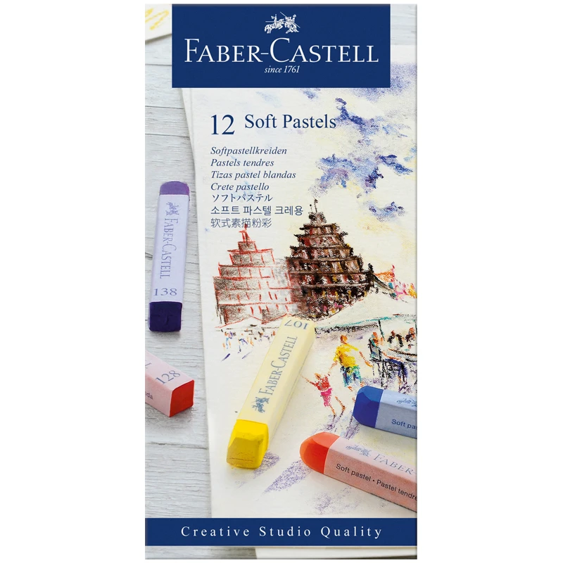Пастель Faber-Castell "Soft pastels", 12 цв., картон. упак. Пастель Faber-Castell "Soft pastels", 12 цв., картон. упак.