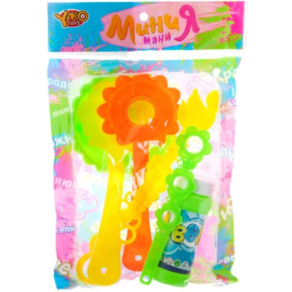 Набор пласт. для зап. мыл. пузырей, МиниМаниЯ, РАС 24х4х15 см, 2 вида,