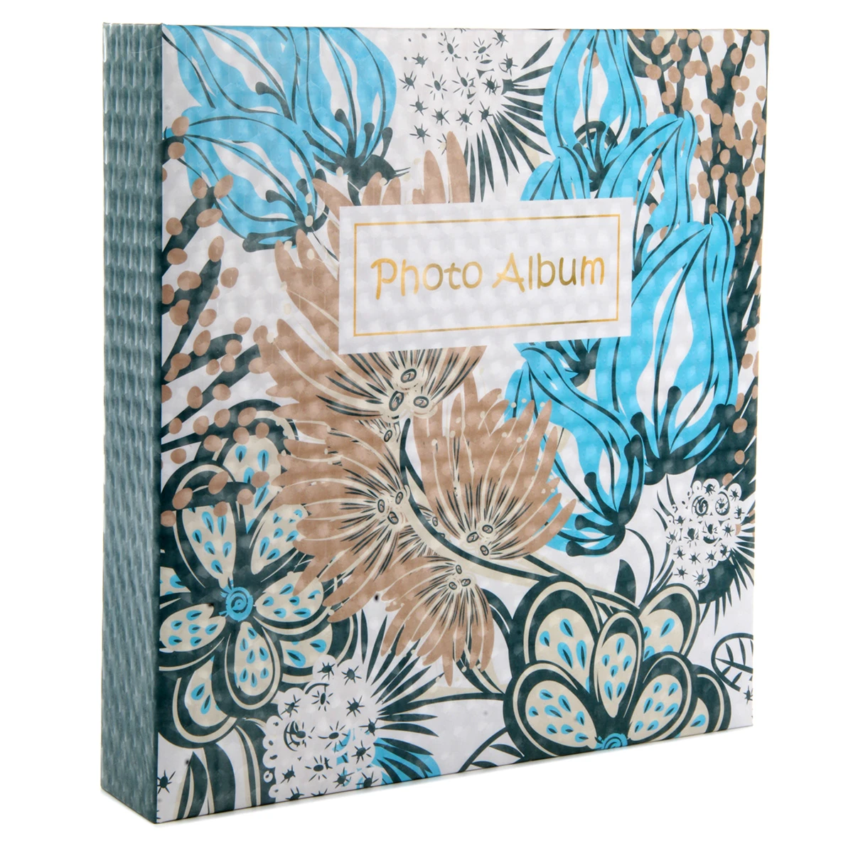 Фотоальбом 400ф 10X15см, ПП карм, переплет 3-кольца, 3D эффект