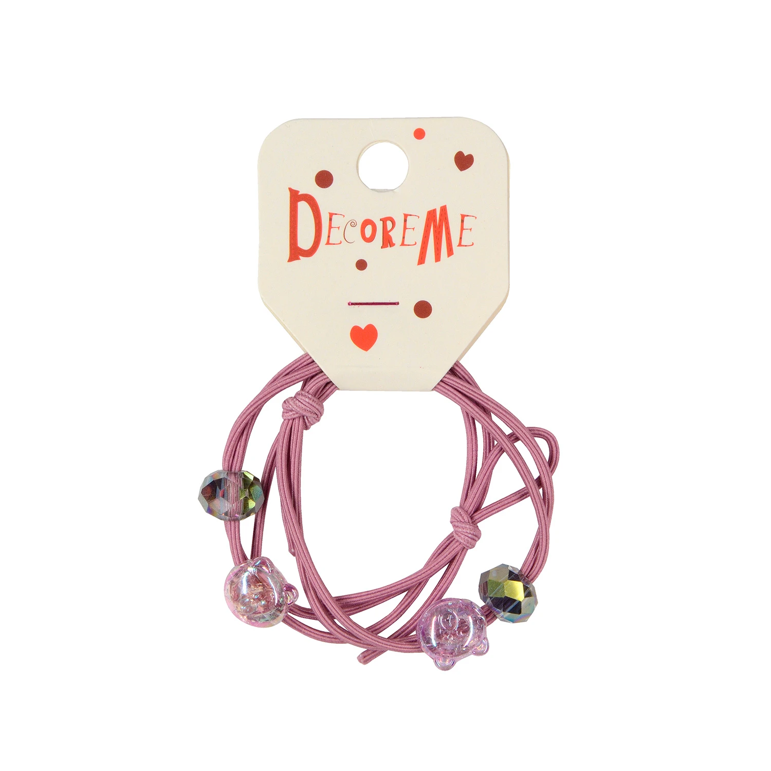 РЕЗИНКА ДЛЯ ВОЛОС 2 ШТ, 5 ЦВЕТОВ