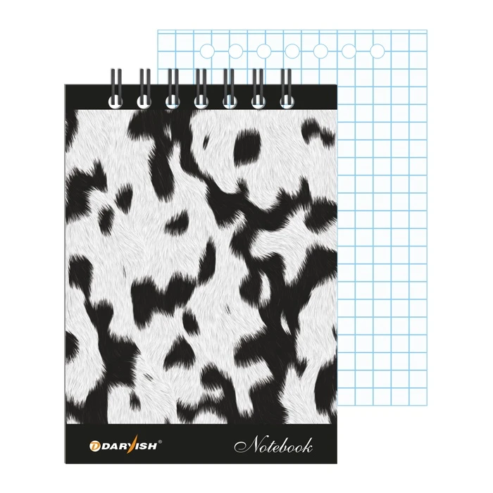 Блокнот 7*10см 60л "Мех" на гребне плотность 55гр/м2