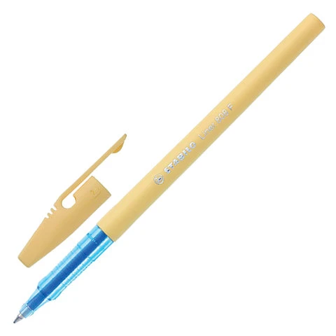 Ручка шариковая STABILO "Liner Pastel", СИНЯЯ, корпус ванильный, узел Ручка шариковая STABILO "Liner Pastel", СИНЯЯ, корпус ванильный, узел
